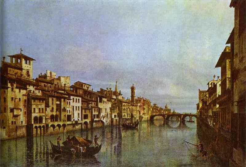 Bernardo Bellotto Arno in Florence. Germany oil painting art